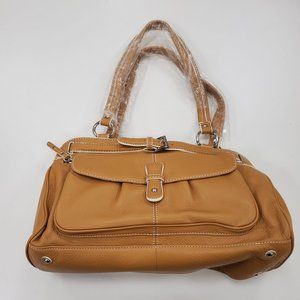 Maxx New York Tan Leather Handbag NEW!